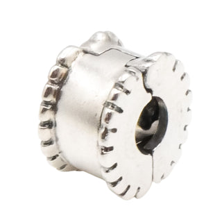 Pandora Beveled Sterling Silver Clip Charm – Retired