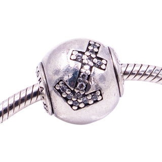 Pandora Essence Retired Sagittarius Zodiac Sterling Silver Clear CZ Charm