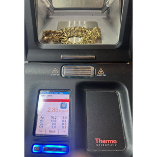 Vintage Gold Plated Silver Woven Bar Link Necklace – 18 Inches