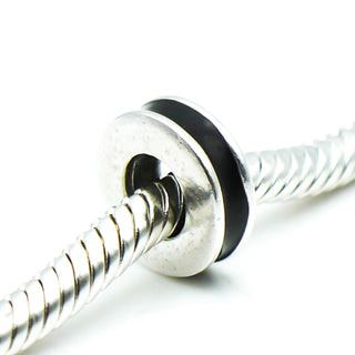 Chamilia Black Enamel Sterling Silver Spacer Charm