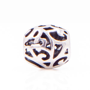 Chamilia Filigree Sterling Silver Openwork Scroll Swirl Charm Bead