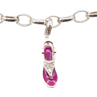 Thomas Sabo Purple Flip Flip Sterling Silver Charm Pendant