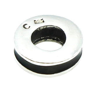 Chamilia Black Enamel Sterling Silver Spacer Charm