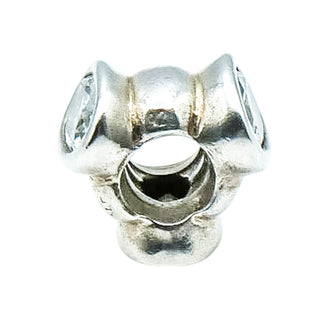 Pandora Big Clear Skies Charm Sterling Silver Large Clear Zirconia Bead Retired