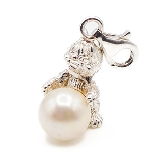 Thomas Sabo Rare Kitten Sterling Silver Charm Pendant With Freshwater Pearl
