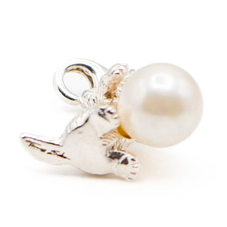 Thomas Sabo Rare Kitten Sterling Silver Charm Pendant With Freshwater Pearl