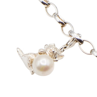 Thomas Sabo Rare Kitten Sterling Silver Charm Pendant With Freshwater Pearl