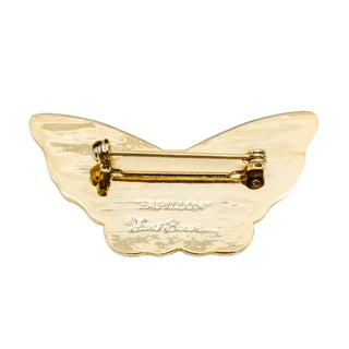 Vintage 1980s Laurel Burch Papillon Butterfly Cloisonné Brooch