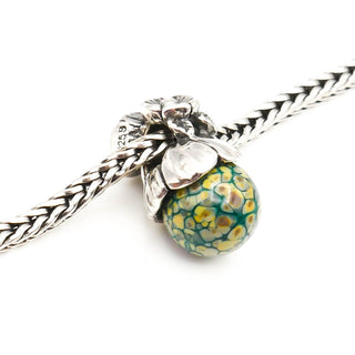 TROLLBEADS Forget-me-not With Bud Tassel Bead Sterling Silver Charm