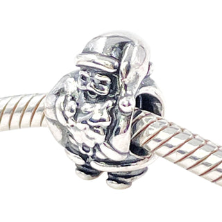 Pandora Santa Claus Sterling Charm Christmas Bead