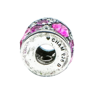 Chamilia Mosaic Pink Swarovski Crystal Sterling Silver Charm Bead