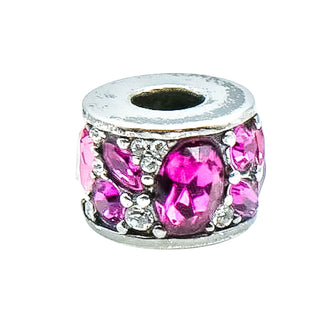 Chamilia Mosaic Pink Swarovski Crystal Sterling Silver Charm Bead