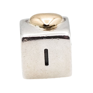 Pandora I Love You Sterling Silver Charm With 14k Gold Heart