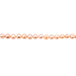 Vintage 27-Inch Pink 6.5-7.5mm Cultured Pearl Necklace With Toggle Clasp
