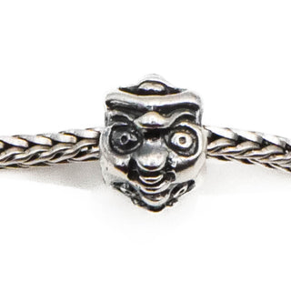 TROLLBEADS RARE Eight Faces Bead Sterling Silver Charm