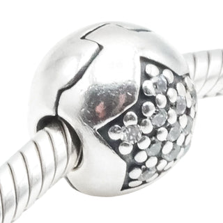 Pandora You Are a Star Sterling Silver Clip Charm Retired Clear CZ