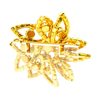 Vintage Aurora Borealis Demi-Parure Brooch and Earrings Set