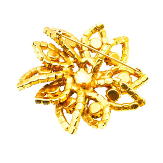 Vintage Aurora Borealis Demi-Parure Brooch and Earrings Set