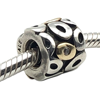 Pandora Oh My! Charm 14K Gold Clear Zirconia Retired