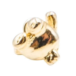 Gold Plated Sterling Silver Teddy Bear Charm – Vintage Style Bear Pendant