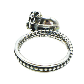 PANDORA Size 4.5 (48) Garden Odyssey Sterling Silver Pearl Ring