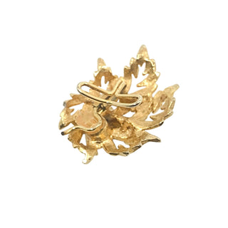 Vintage Gold Tone Signed Clip