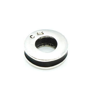 Chamilia Black Enamel Sterling Silver Spacer Charm