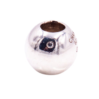 Chamilia Roundabout Sterling Silver Clear CZ Sphere Charm Bead