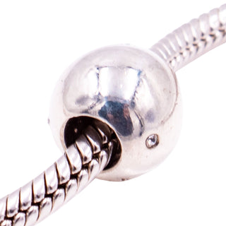 Chamilia Roundabout Sterling Silver Clear CZ Sphere Charm Bead