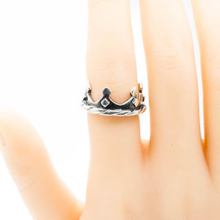 TROLLBEADS Sterling Silver Crown Ring in Size 6 3/4