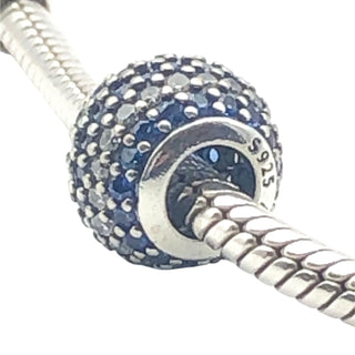 Pandora Blue Nautical Pave Lights Sterling Silver Charm