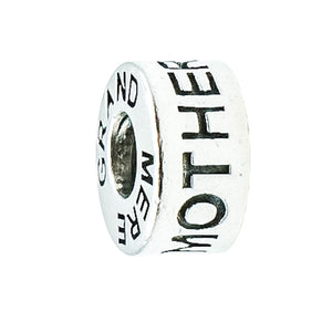Chamilia Grandmother Grand Mere Abuela Sterling Silver Charm Bead