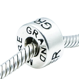 Chamilia Grandmother Grand Mere Abuela Sterling Silver Charm Bead
