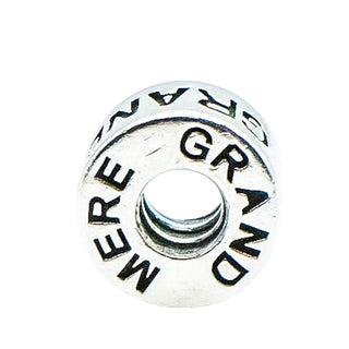 Chamilia Grandmother Grand Mere Abuela Sterling Silver Charm Bead