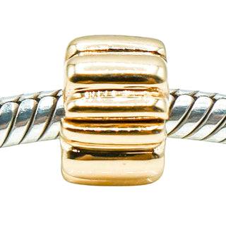 Pandora 14K Gold Ribbed Clip
