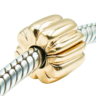 Pandora 14K Gold Ribbed Clip