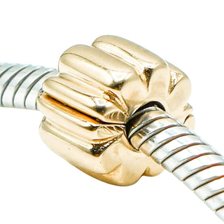 Pandora 14K Gold Ribbed Clip