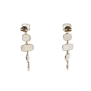Jemma Sands Mother of Pearl Drop Earrings 14K Gold Vermeil 5 Tier Dangle