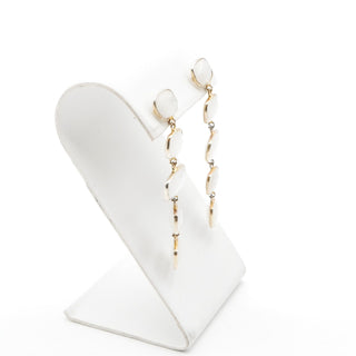 Jemma Sands Mother of Pearl Drop Earrings 14K Gold Vermeil 5 Tier Dangle