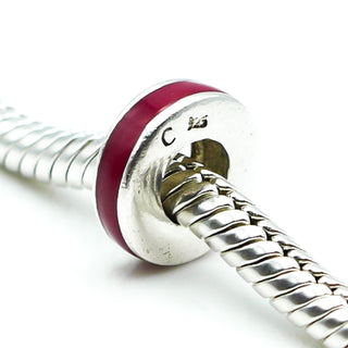 Chamilia Red Enamel Sterling Silver Spacer Charm