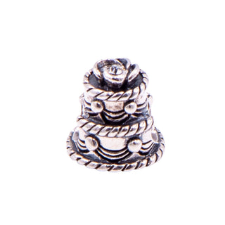 Chamilia Wedding Cake Sterling Silver Swarovski Crystal Charm Bead