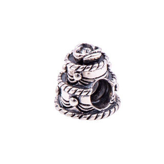 Chamilia Wedding Cake Sterling Silver Swarovski Crystal Charm Bead