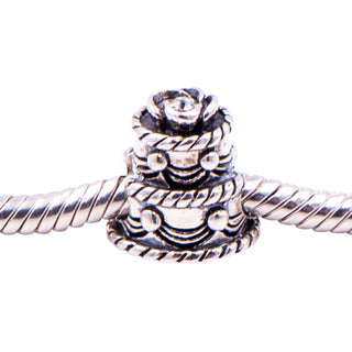 Chamilia Wedding Cake Sterling Silver Swarovski Crystal Charm Bead