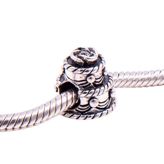 Chamilia Wedding Cake Sterling Silver Swarovski Crystal Charm Bead
