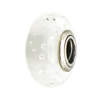 Pandora Clear Effervescence Murano Glass CZ Charm Sterling Silver Retired