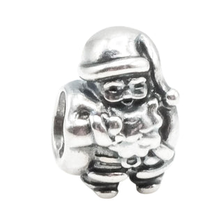 Pandora Santa Claus Sterling Charm Christmas Bead