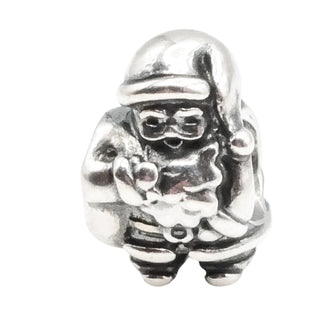 Pandora Santa Claus Sterling Charm Christmas Bead