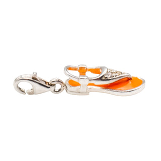 Thomas Sabo Orange Flip Flop Sterling Silver Charm Pendant