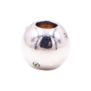 Chamilia Soho Collection Roundabout Sterling Silver Green CZ Charm Bead