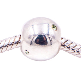 Chamilia Soho Collection Roundabout Sterling Silver Green CZ Charm Bead